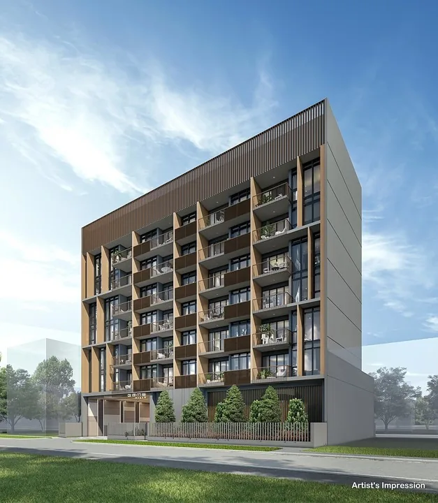 Gems Ville boutique condo facade at Lorong 13 Geylang